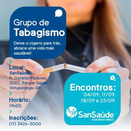 SanSaúde abre inscrições para grupo antitabagista sansaude-abre-inscricoes-para-grupo-antitabagista